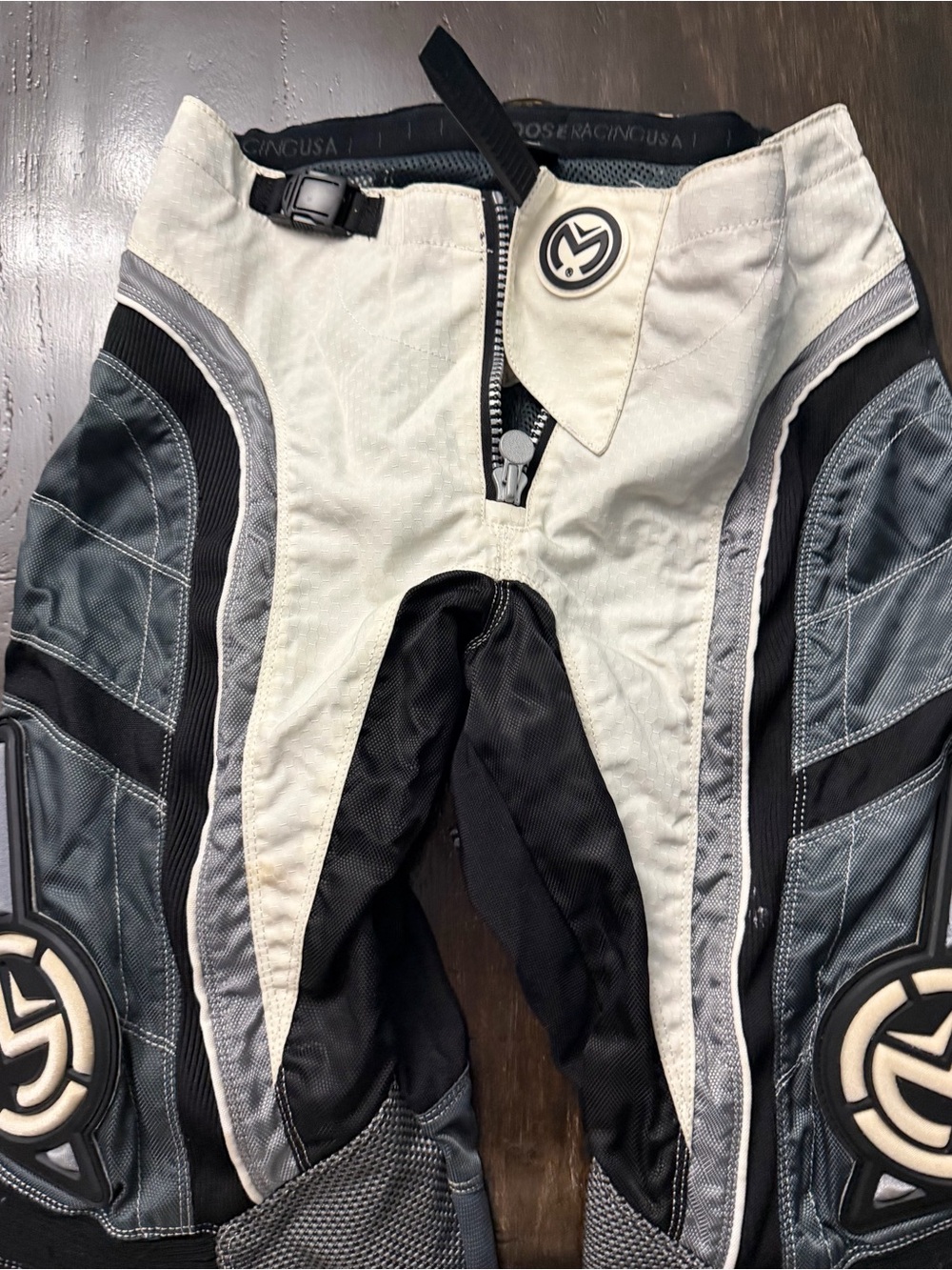 Men's Black and Gray Racing Pants - Performance Gear